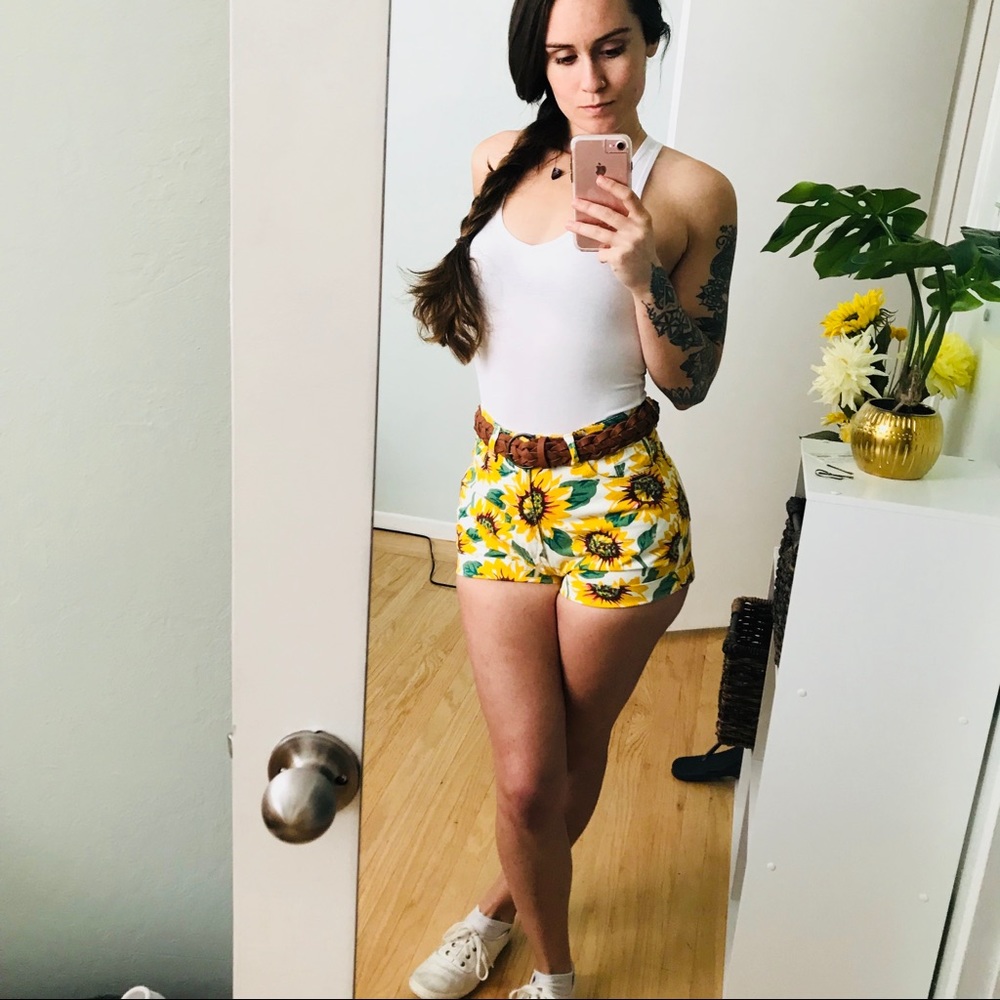 American Apparel Sunflower Shorts